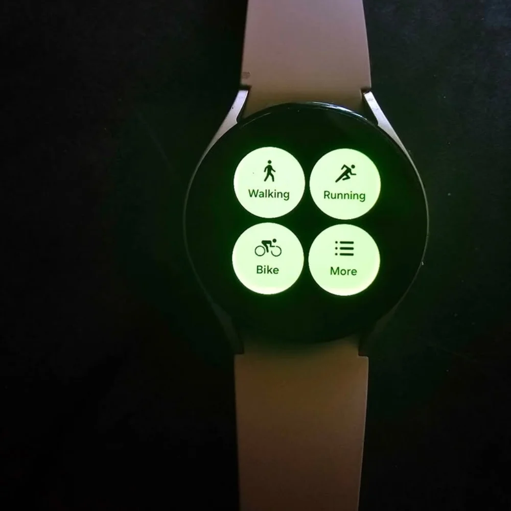 Samsung Smartwatch with Beige Band